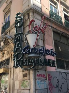 Restaurant Sign, Lisbon